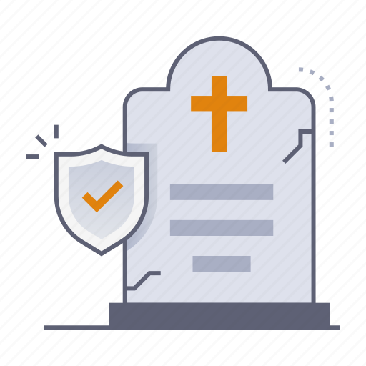 Death insurance, life insurance, rip, funeral, tomb, insurance, coverage icon - Download on Iconfinder