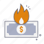 burning money, burn, cost, inflation, risky, money, payment, finance, banking 