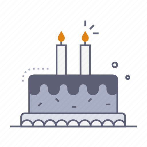 Cake, birthday cake, surprise, candle, dessert, party, celebration icon - Download on Iconfinder