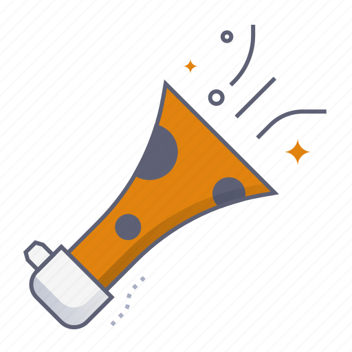 Trumpet, sound, horn, music, loud, party, celebration icon - Download on Iconfinder