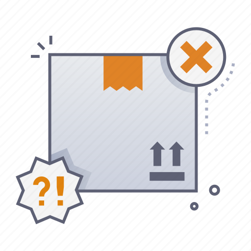 Delivery failed, cancel, rejected, declined, error, shipping, delivery icon - Download on Iconfinder