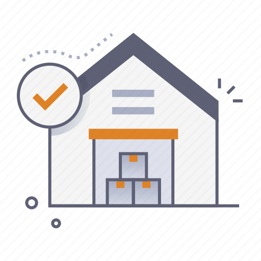 Warehouse, storehouse, building, package, management, shipping, delivery icon - Download on Iconfinder