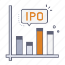 ipo, stock, investment, public, graph, startup, new business, business, company