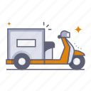 motor cargo, motorcycle, delivery, shipping, transportation, transport, public transport, travel, trip