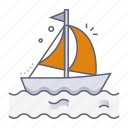 sailing boat, sailboat, ship, sailing, transportation, transport, public transport, travel, trip