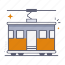 tram, tramway, train, railway, transportation, transport, public transport, travel, trip