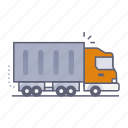 truk container, trailer truck, shipping, container truck, transportation, transport, public transport, travel, trip