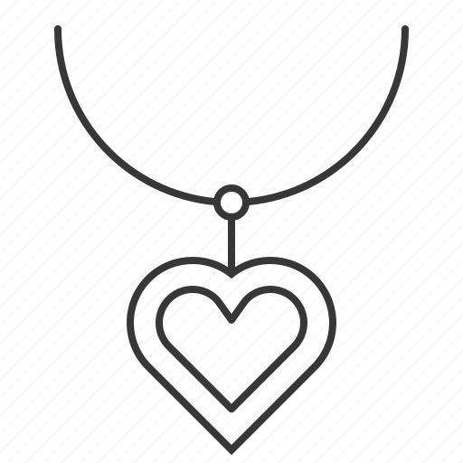 Fashion, heart, jewelry, necklace, pendant, valuable icon - Download on Iconfinder