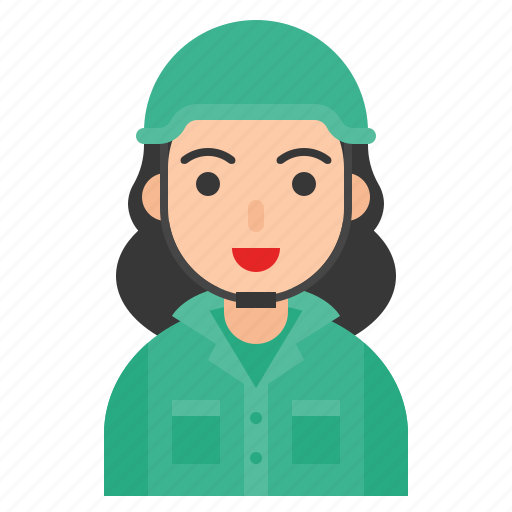 Avatar, female, job, occupation, profession, soider icon - Download on Iconfinder