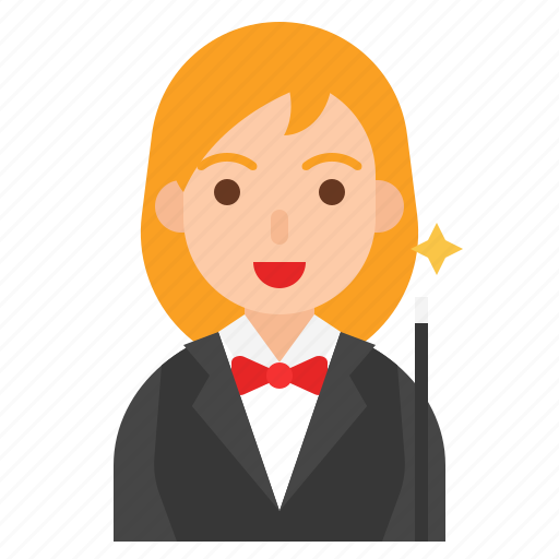 Avatar, female, job, magician, occupation, profession icon - Download on Iconfinder