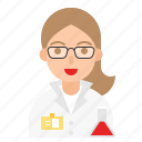 avatar, chemist, female, job, occupation, profession, scientist