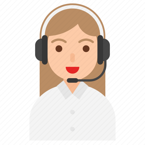 Avatar, customer support, female, job, occupation, operator, profession icon - Download on Iconfinder