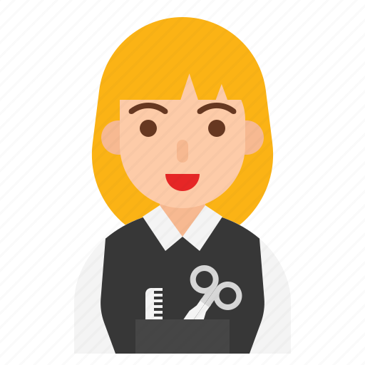 Avatar, female, hairdresser, job, occupation, profession icon - Download on Iconfinder