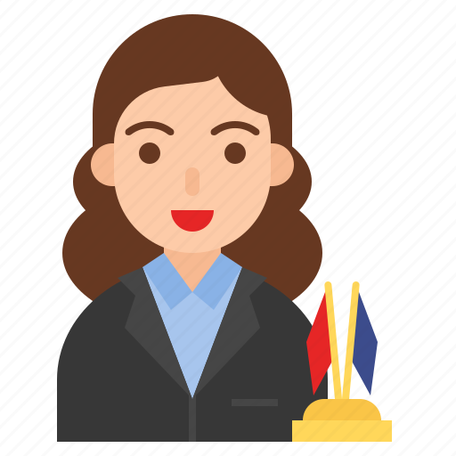 Avatar, female, government, job, occupation, politician, profession icon - Download on Iconfinder