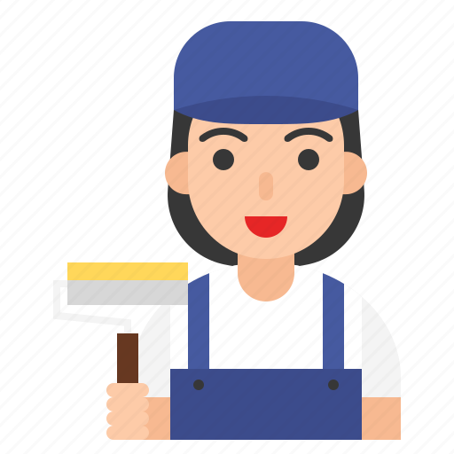 Avatar, female, job, occupation, painter, profession icon - Download on Iconfinder
