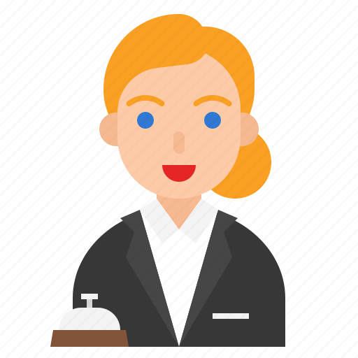 Avatar, female, job, occupation, profession, receptionist icon - Download on Iconfinder