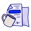 coffee, document, folder, archive, file 
