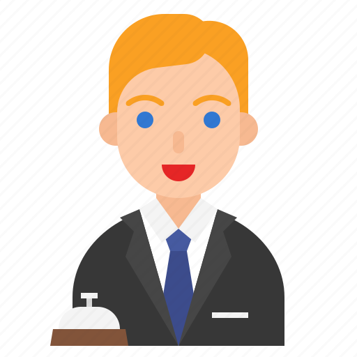 Avatar, job, male, occupation, profession, receptionist icon - Download on Iconfinder