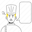 chef, man, bored, avatar, mood, boy, male