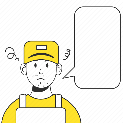 Worker, man, labor, avatar, negative icon - Download on Iconfinder