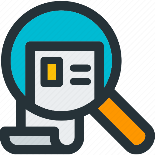 Resume, search, cv, find, magnifier, magnifying, zoom icon - Download on Iconfinder
