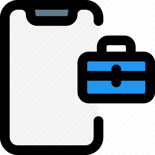 Smartphone, job, suitcase, work, office icon - Download on Iconfinder