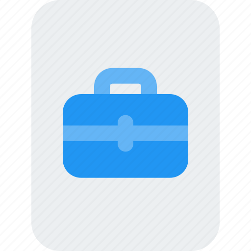 Job, suitcase, file, work, office icon - Download on Iconfinder