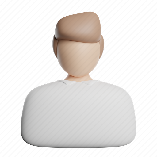User, front, man, people, avatar 3D illustration - Download on Iconfinder