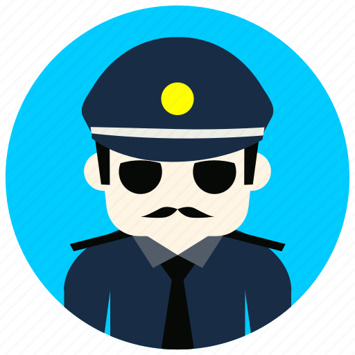 Hat, jobs, officer, police, sunglasses, tie icon - Download on Iconfinder