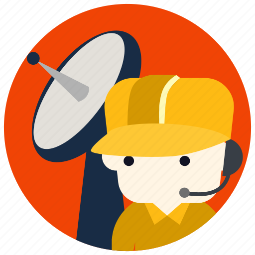 Cap, headset, jobs, satellite, technician icon - Download on Iconfinder