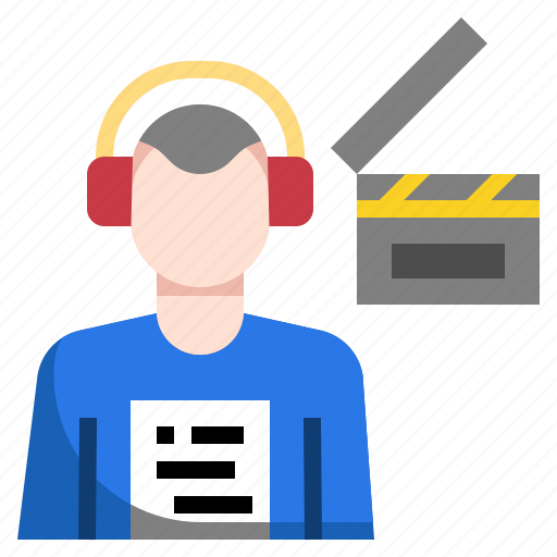Director, entertainment, film, movie, occupation icon - Download on Iconfinder