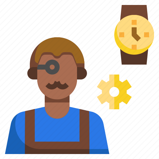 Jobs, professions, wait, waiting, watchmaker icon - Download on Iconfinder