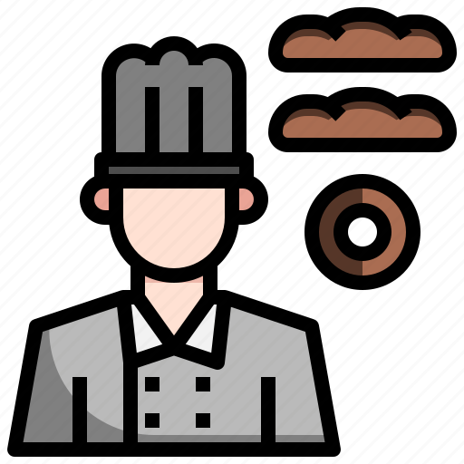 Baker, bakery, chef, food, kitchen icon - Download on Iconfinder