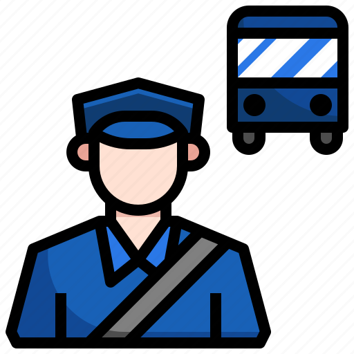 Bus, driver, jobs, people, profession, public, transport icon - Download on Iconfinder