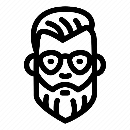 Bearded, man, face, male, beard, groom, character icon - Download on Iconfinder