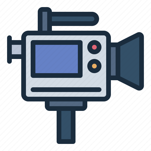 Video, camera, professional, videographer, news, journalism, press icon - Download on Iconfinder