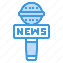 microphone, report, live, news, reporter 