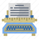 typewriter, draft, content, text, journalist