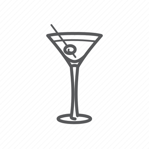 Cocktail, drink, glass, olive, wine icon - Download on Iconfinder