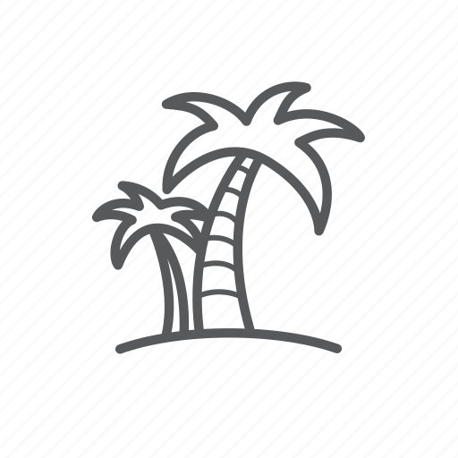 Beach, palm, summer, trees, tropics icon - Download on Iconfinder