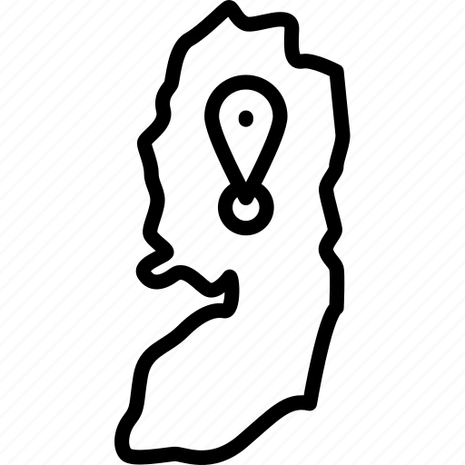 Map, border, israel icon - Download on Iconfinder