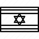 flag, israel, country