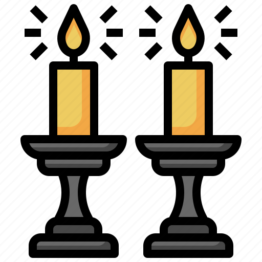 Judaism, candles, cultures, religion, faith icon - Download on Iconfinder
