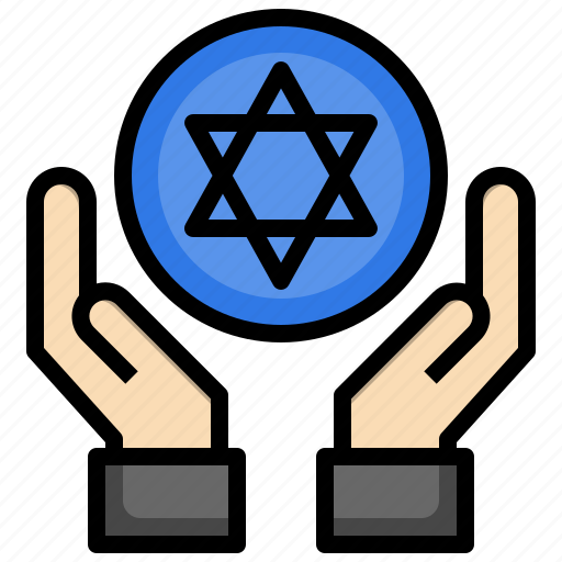 Star, of, cultures, david, faith, hands, judaism icon - Download on Iconfinder