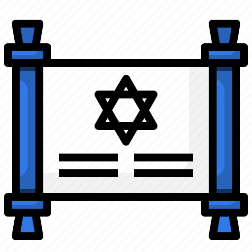 Judaism, israel, hebrew, jewish, scroll icon - Download on Iconfinder