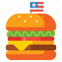 burger, food, america, cooking