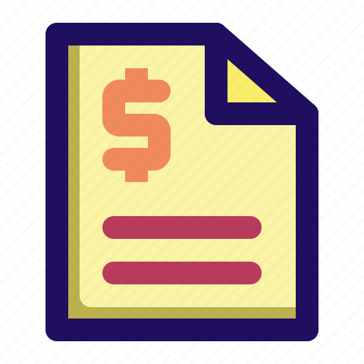 Bill, billing, invoice, payment, receipt icon - Download on Iconfinder
