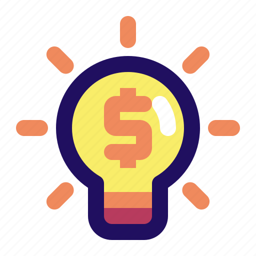 Bulb, creativity, dollar, idea, money, solution icon - Download on Iconfinder