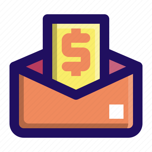 Envelope, money, paycheck, salary icon - Download on Iconfinder