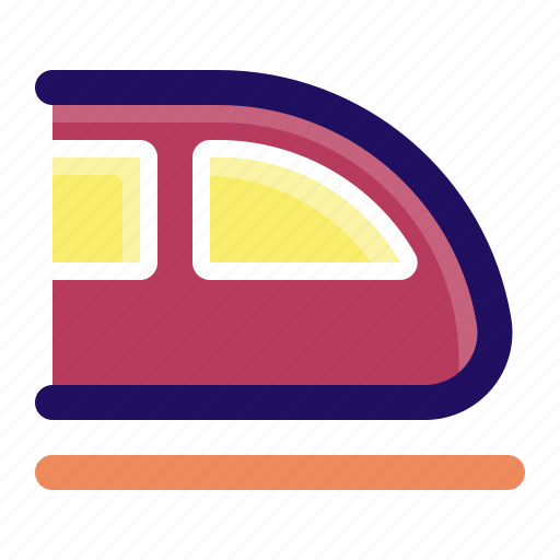Bullet, fast, railway, speed, train, transport icon - Download on Iconfinder